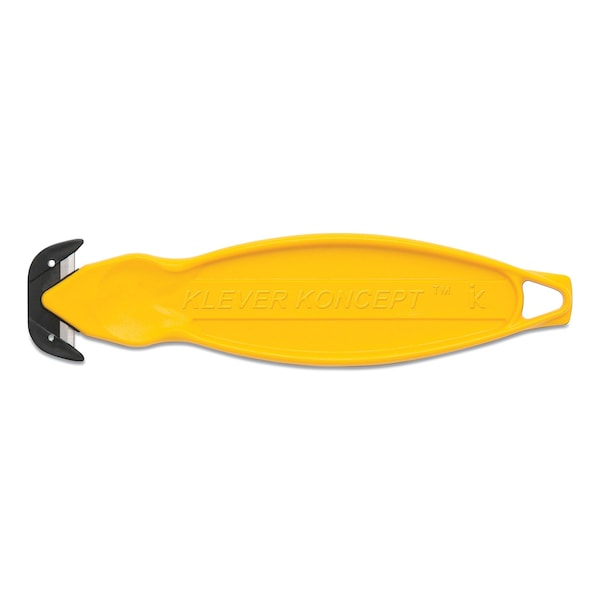 Klever Koncept Safety Cutter, 5.75" Handle, Yellow, 10PK KCJ-2Y - main